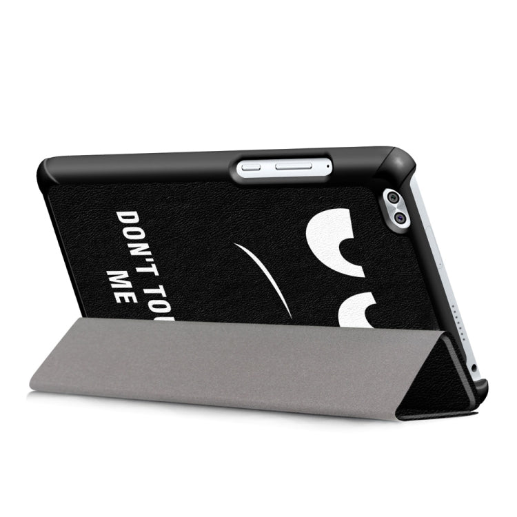 Coloured Drawing Pattern Horizontal Deformation Flip Leather Case for Huawei Honor Waterplay 8 inch, with Three-folding Holder