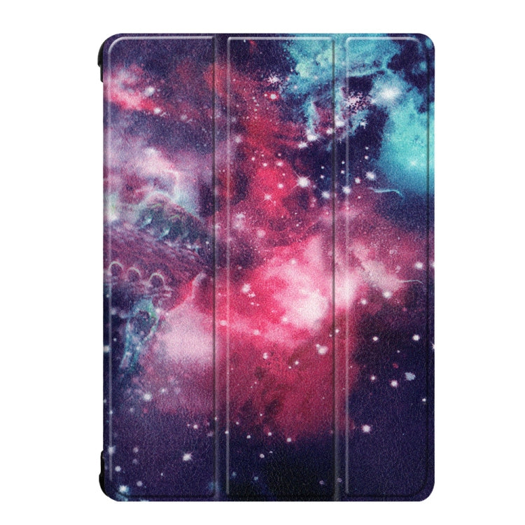 Coloured Drawing Pattern Horizontal Deformation Flip Leather Case for Lenovo Tab P10 10.1 inch, with Three-folding Holder & Sleep / Wake-up Function