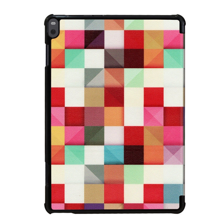 Coloured Drawing Pattern Horizontal Deformation Flip Leather Case for Lenovo Tab P10 10.1 inch, with Three-folding Holder & Sleep / Wake-up Function