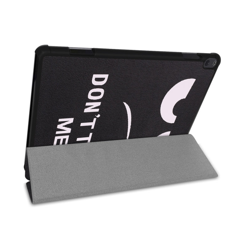 Coloured Drawing Pattern Horizontal Deformation Flip Leather Case for Lenovo Tab P10 10.1 inch, with Three-folding Holder & Sleep / Wake-up Function