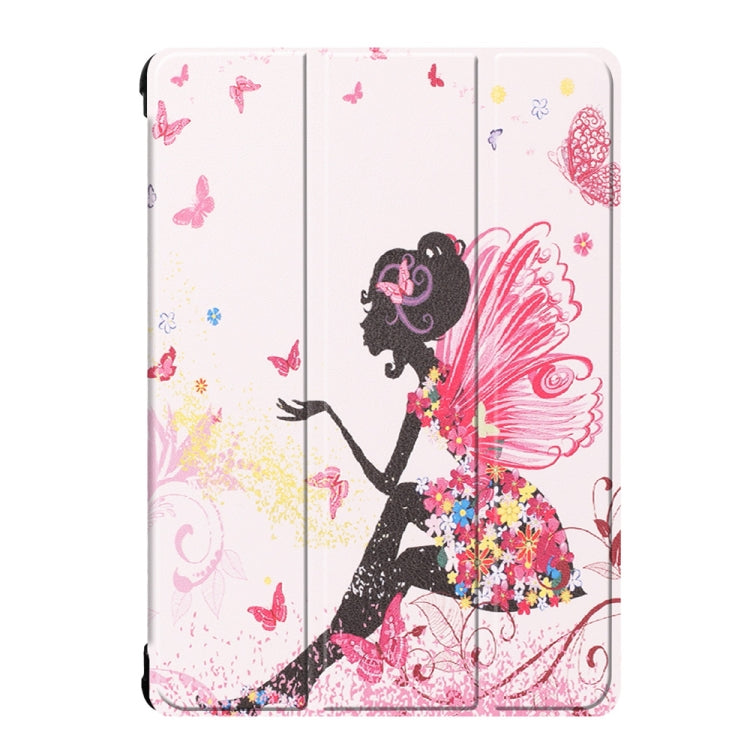 Coloured Drawing Pattern Horizontal Deformation Flip Leather Case for Lenovo Tab P10 10.1 inch, with Three-folding Holder & Sleep / Wake-up Function