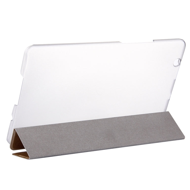 For Huawei Mediapad M3 Lite 8.0 Silk Texture Horizontal Flip Leather Case with Three-folding Holder