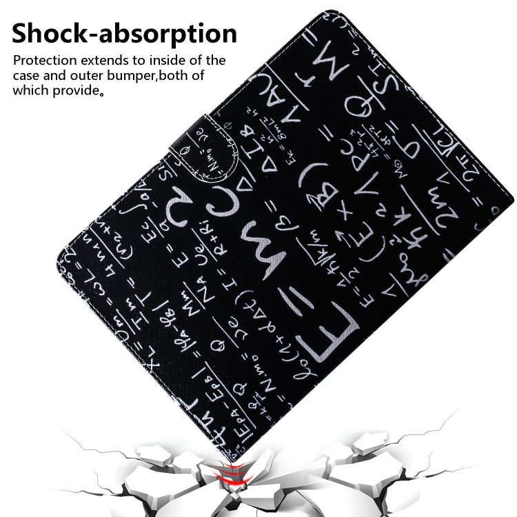 Formula Pattern Horizontal Flip Leather Case for Huawei MediaPad M5 Lite 10.1, with Holder & Card Slot & Wallet