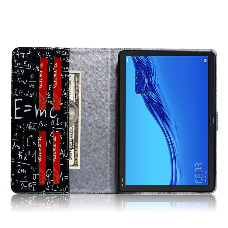 Formula Pattern Horizontal Flip Leather Case for Huawei MediaPad M5 Lite 10.1, with Holder & Card Slot & Wallet