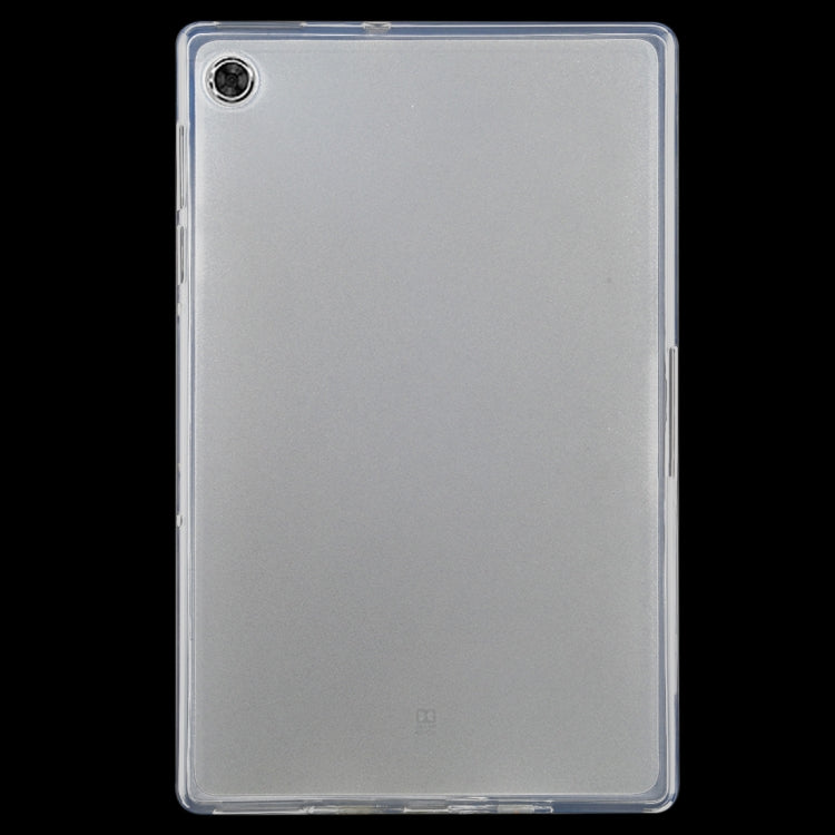 For Lenovo Tab M10 Plus 0.75mm Ultrathin Outside Glossy Inside Frosted TPU Soft Protective Case(Transparent)