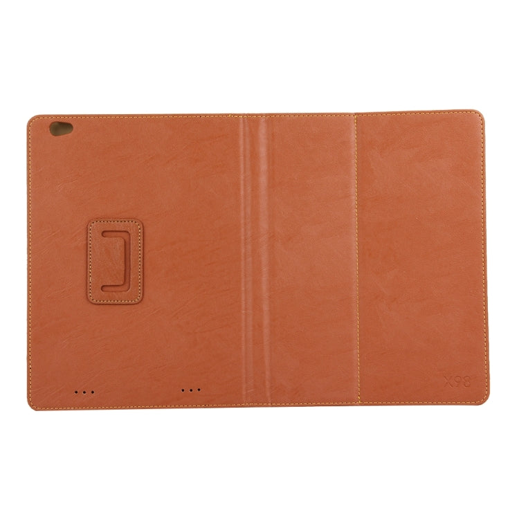 Teclast X98 Plus II Dual OS Tablet(WMC0662) Horizontal Flip Leather Case with Holder(Brown)