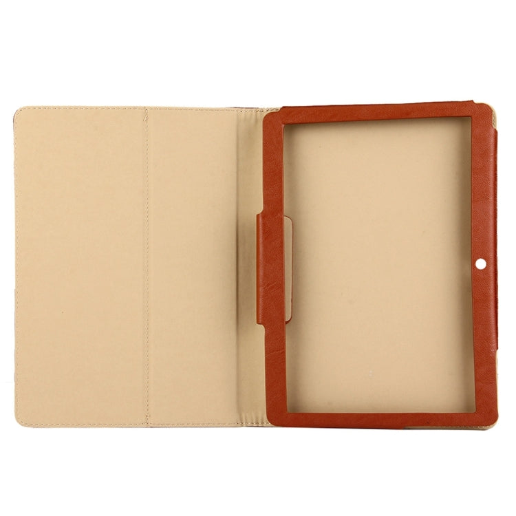 For Teclast P98 3G Calling Tablet(WMC0660/WMC0661) Horizontal Flip Leather Case with Holder(Brown)