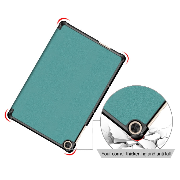 Custer Painted 3-folding Holder Tablet PC Leather Case For Honor Pad 7 10.1inch/X8/X8 Lite