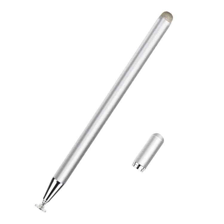 JD02 Universal Magnetic Pen Cap Pan Head + Fiber Cloth 2 in 1 Stylus Pen for Smart Tablets and Mobile Phones