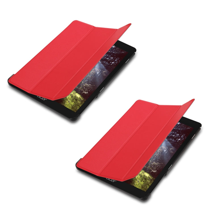 Custer Texture Horizontal Flip PU Leather Case for Acer Chromebook Tab 10, with Three-folding Holder