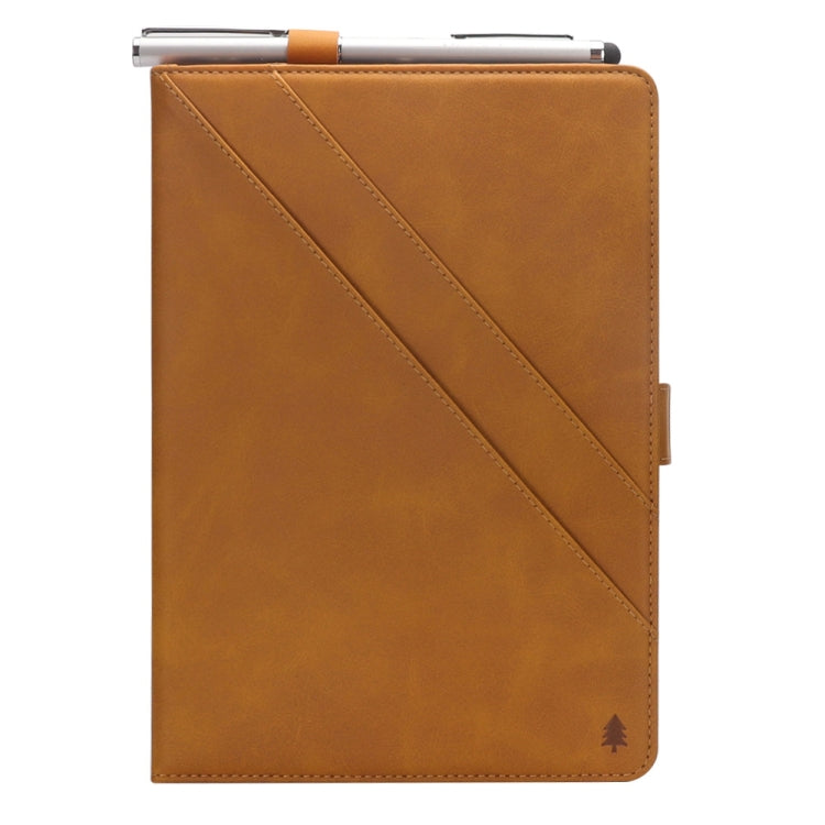 Horizontal Flip Double Holder Leather Case for Huawei MediaPad M5 8.4, with Card Slots & Photo Frame & Pen Slot