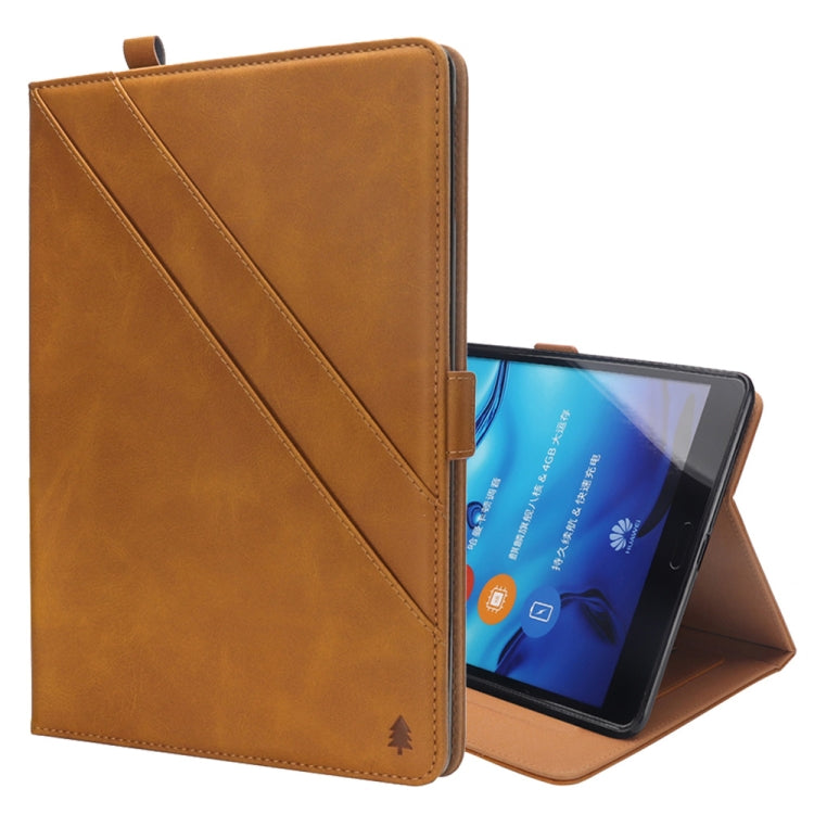 Horizontal Flip Double Holder Leather Case for Huawei MediaPad M5 8.4, with Card Slots & Photo Frame & Pen Slot