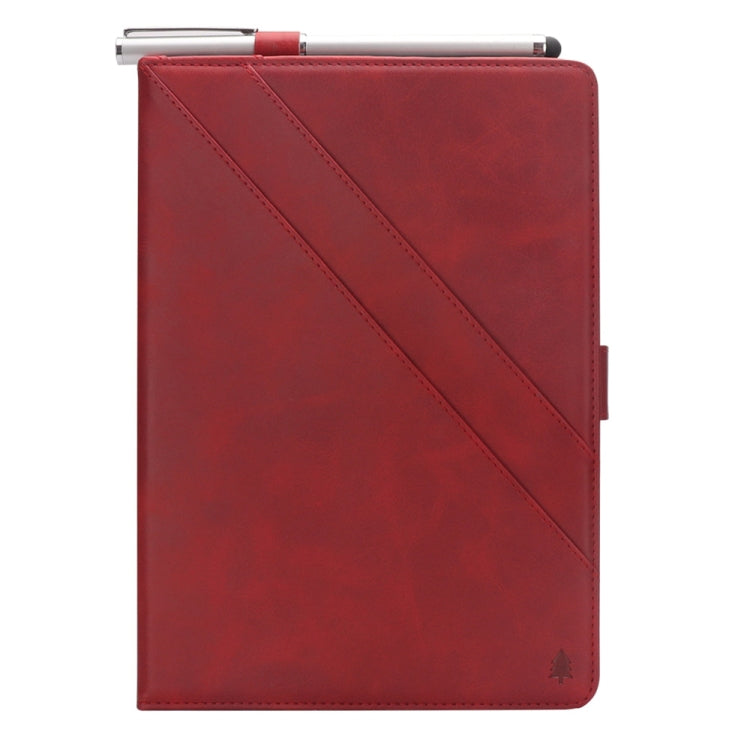 Horizontal Flip Double Holder Leather Case for Huawei MediaPad M5 8.4, with Card Slots & Photo Frame & Pen Slot