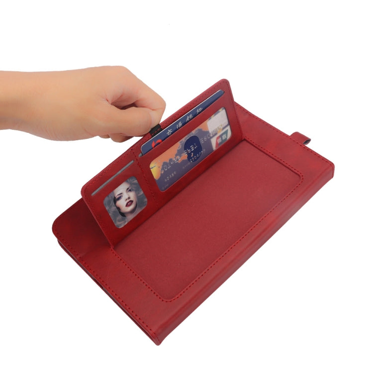 Horizontal Flip Double Holder Leather Case for Huawei MediaPad M5 8.4, with Card Slots & Photo Frame & Pen Slot