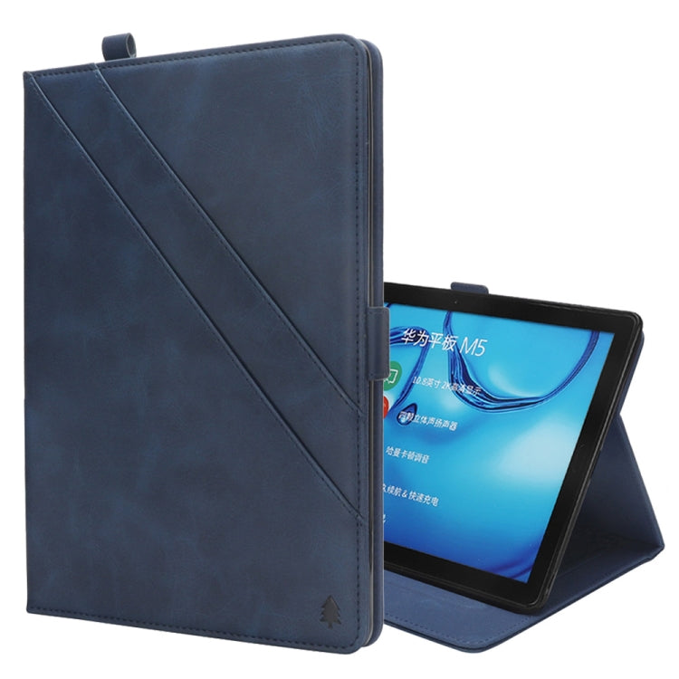 Horizontal Flip Double Holder Leather Case for Huawei MediaPad M5 10.8, with Card Slots & Photo Frame & Pen Slot
