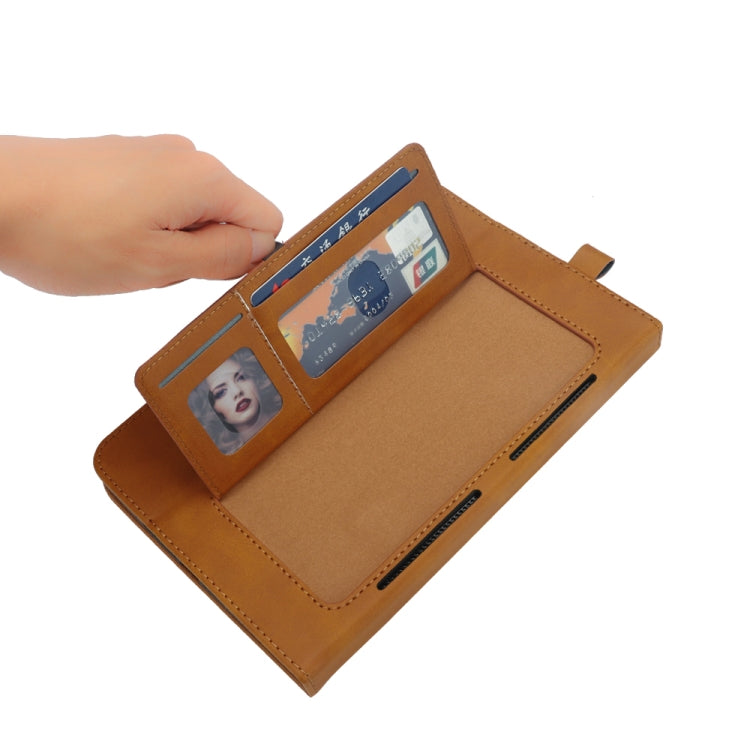 Horizontal Flip Double Holder Leather Case for Huawei MediaPad M5 10.8, with Card Slots & Photo Frame & Pen Slot
