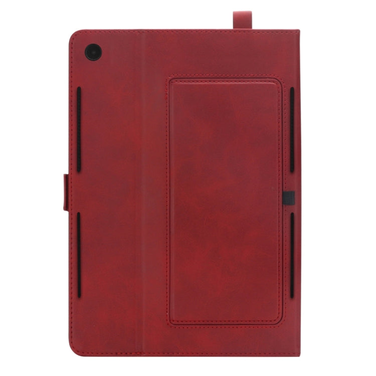 Horizontal Flip Double Holder Leather Case for Huawei MediaPad M5 10.8, with Card Slots & Photo Frame & Pen Slot