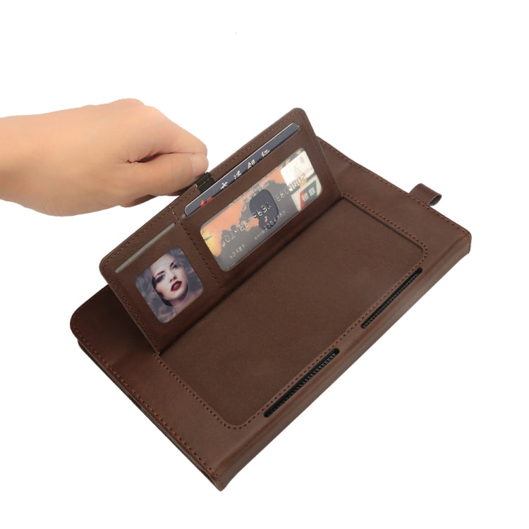 Horizontal Flip Double Holder Leather Case for Huawei MediaPad M5 10.8, with Card Slots & Photo Frame & Pen Slot