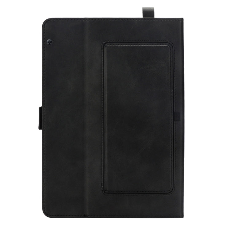Horizontal Flip Double Holder Leather Case for Huawei MediaPad T5 10.1, with Card Slots & Photo Frame & Pen Slot