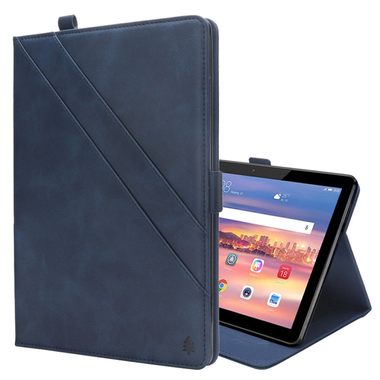 Horizontal Flip Double Holder Leather Case for Huawei MediaPad T5 10.1, with Card Slots & Photo Frame & Pen Slot