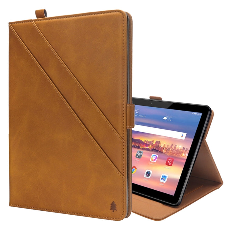 Horizontal Flip Double Holder Leather Case for Huawei MediaPad T5 10.1, with Card Slots & Photo Frame & Pen Slot