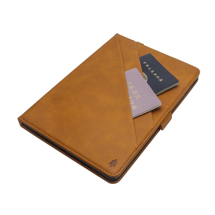 Horizontal Flip Double Holder Leather Case for Huawei MediaPad T5 10.1, with Card Slots & Photo Frame & Pen Slot