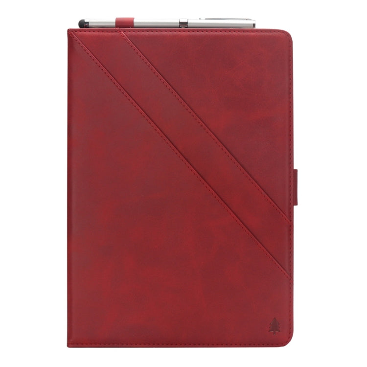 Horizontal Flip Double Holder Leather Case for Huawei MediaPad T5 10.1, with Card Slots & Photo Frame & Pen Slot