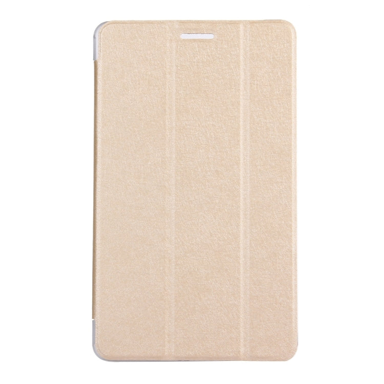 For Huawei MediaPad T3 8 inch Silk Texture Horizontal Flip Leather Case with 3-folding Holder