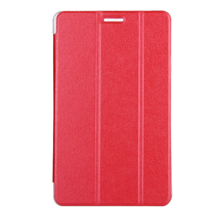 For Huawei MediaPad T3 8 inch Silk Texture Horizontal Flip Leather Case with 3-folding Holder