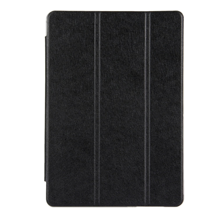 For Huawei MediaPad T3 10 9.6 inch Silk Texture Horizontal Flip Leather Case with 3-folding Holder