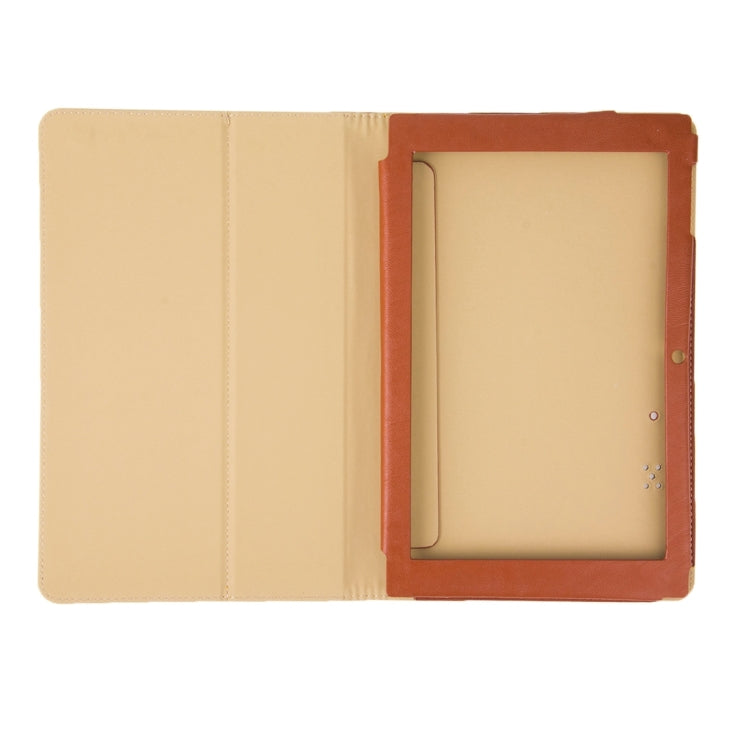 For Teclast X10 3G Tablet PC Fine Sheepskin Texture Horizontal Flip Leather Case with Holder(Brown)