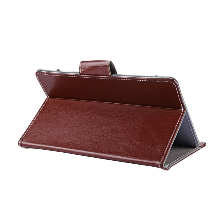 7 inch Tablets Leather Case Crazy Horse Texture Protective Case Shell with Holder for Galaxy Tab A 7.0 (2016) / T280 & Tab 4 7.0 / T230 & Tab Q T2558, Colorfly G708, Asus ZenPad 7.0 Z370CG, Huawei MediaPad T1 7.0 / T1-701u