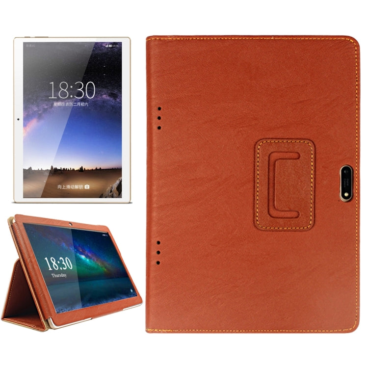For ONDA V96 Octa-core / V96 3G Calling Tablet(WMC0006/WMC0667J) Bark Texture Horizontal Flip Leather Case with Holder(Brown)
