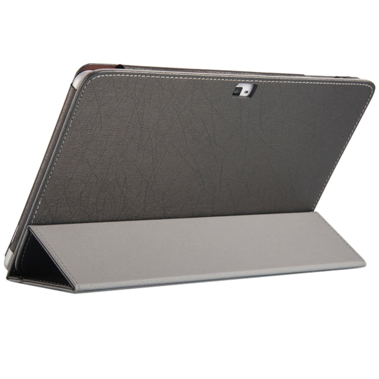 For Cube U81 Talk 11 Steel Wire Texture Horizontal Flip Leather Case with Three-folding Holder
