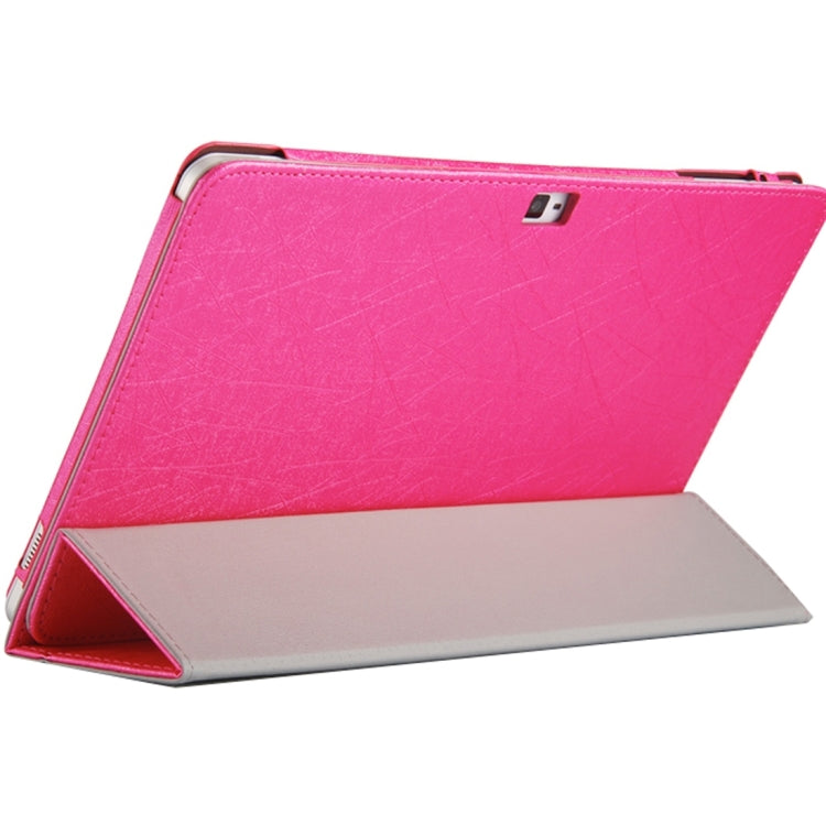 For Cube U81 Talk 11 Steel Wire Texture Horizontal Flip Leather Case with Three-folding Holder