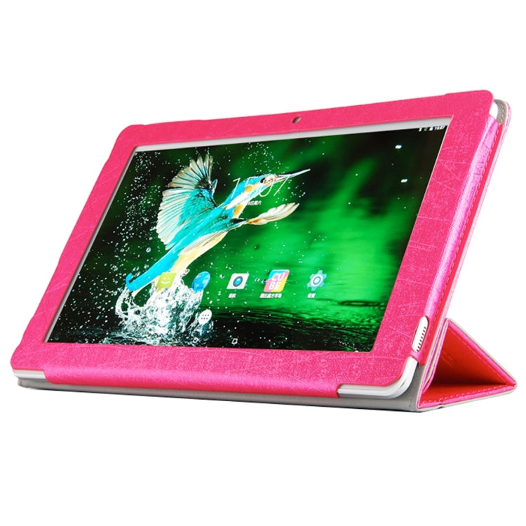 For Cube U81 Talk 11 Steel Wire Texture Horizontal Flip Leather Case with Three-folding Holder