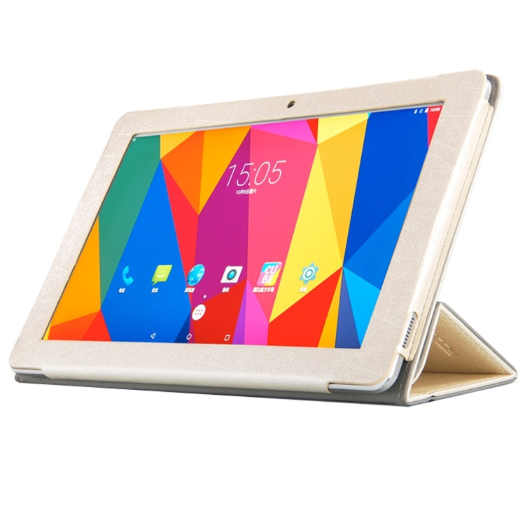 For Cube U81 Talk 11 Steel Wire Texture Horizontal Flip Leather Case with Three-folding Holder