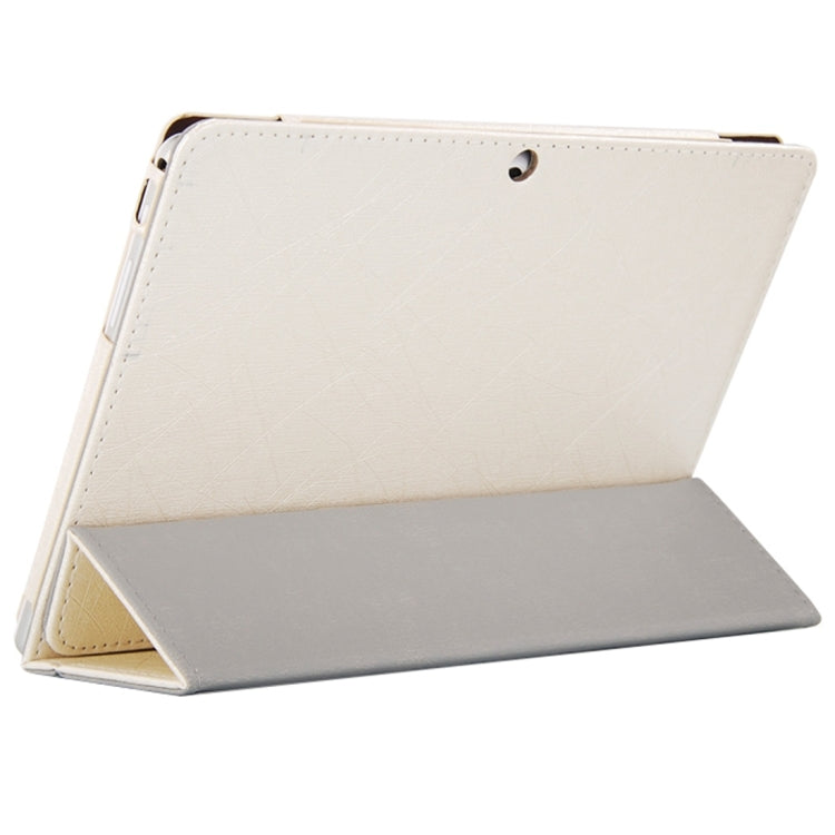 For Cube U63 / U63GT (WMC0004) Steel Wire Texture Horizontal Flip Leather Case with Three-folding Holder