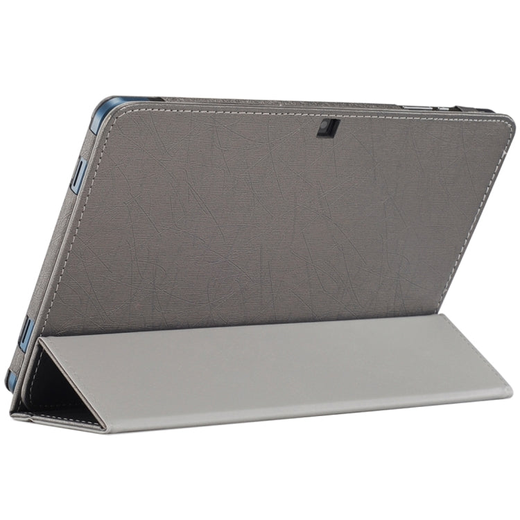 For Cube i7 Book Tablet (WMC2034) Steel Wire Texture Horizontal Flip Leather Case with Three-folding Holder