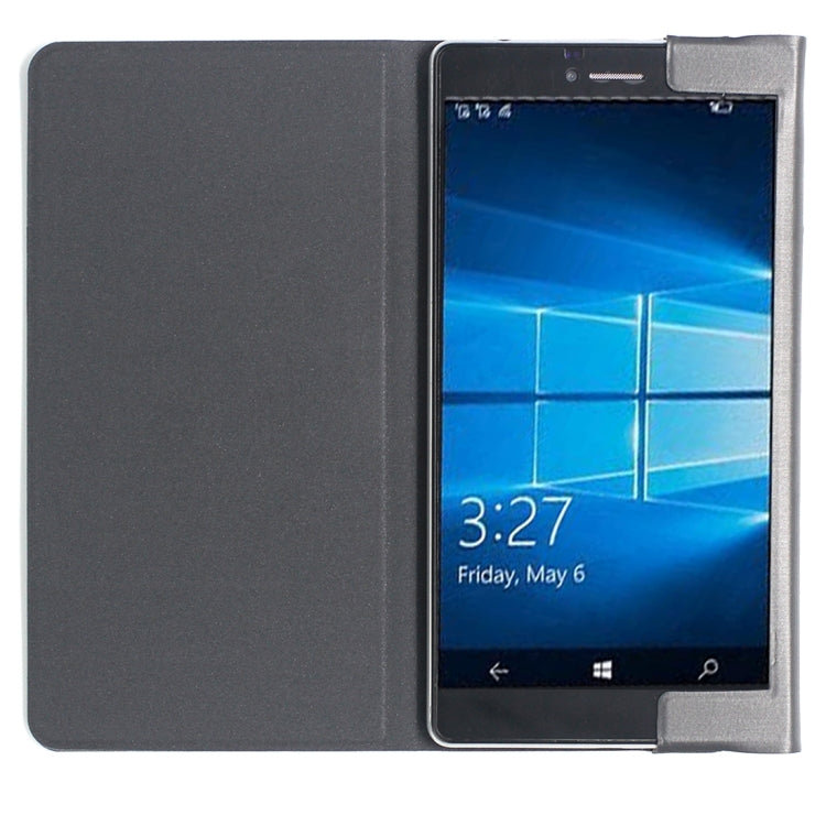 For Cube WP10 Steel Wire Texture Horizontal Flip Leather Case with Holder(Black)