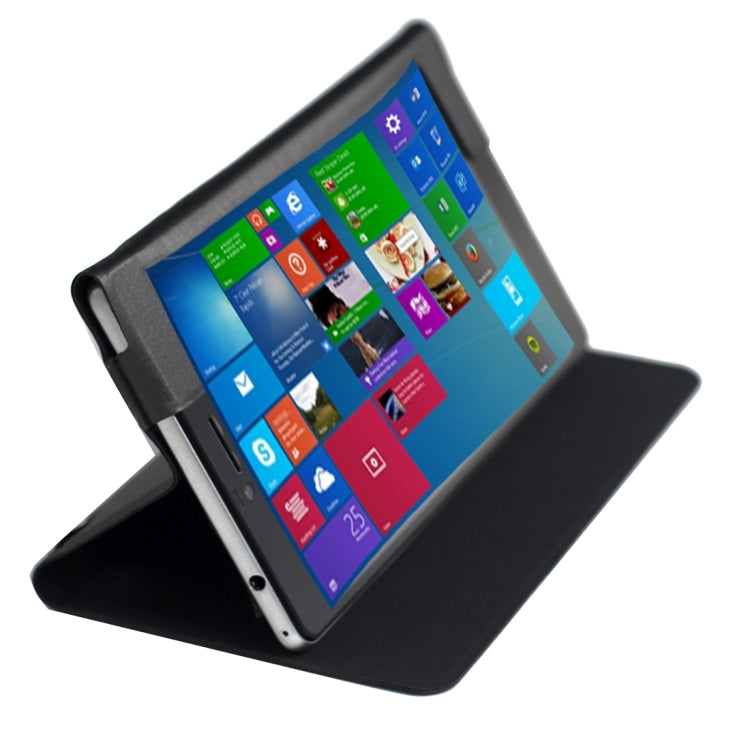 For Cube WP10 Steel Wire Texture Horizontal Flip Leather Case with Holder(Black)