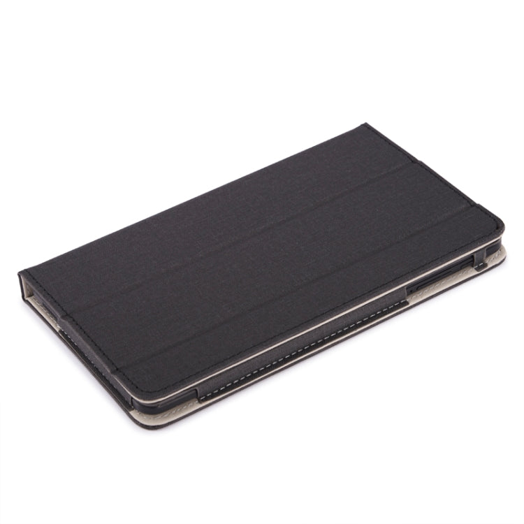 Anti-slip Texture Horizontal Flip Leather Case for Cube POWER M8, with Three-folding Holder