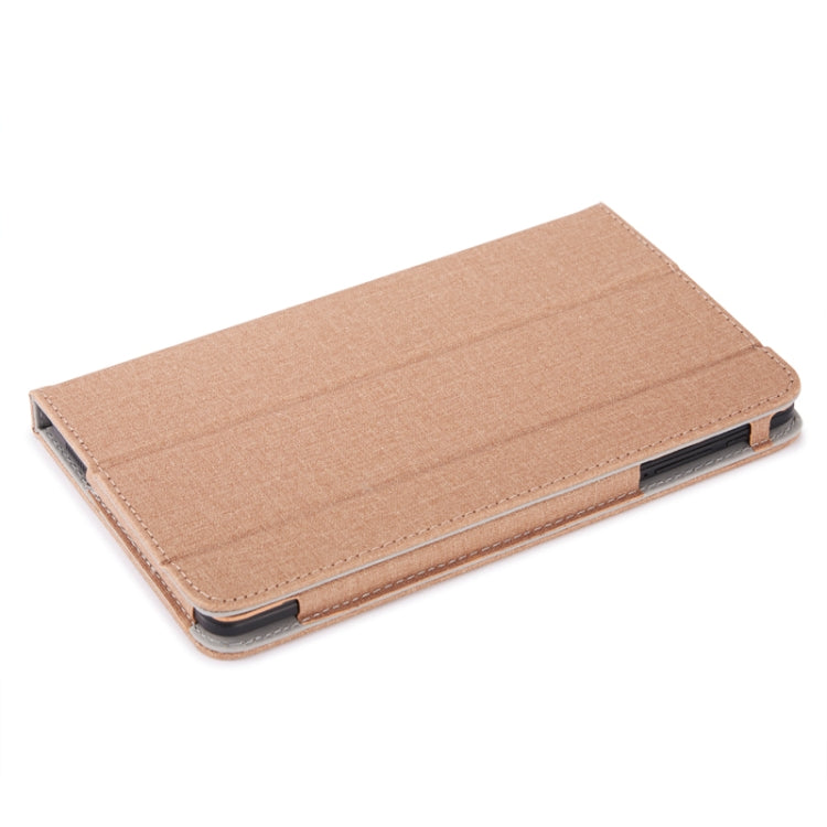 Anti-slip Texture Horizontal Flip Leather Case for Cube POWER M8, with Three-folding Holder