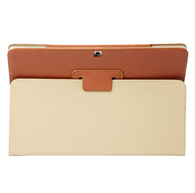 For Teclast T10 Tablet(WMC2371) Bark Texture Horizontal Flip Leather Case with Holder(Brown)