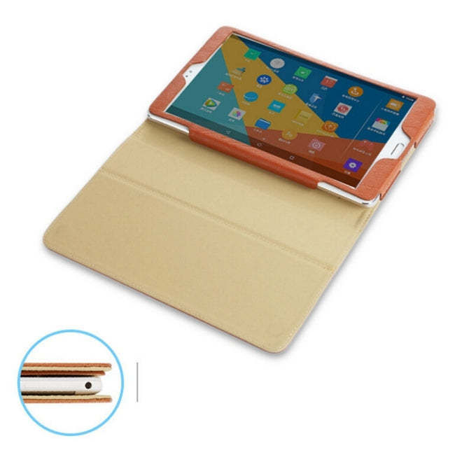 For Teclast T8 Tablet(WMC2370) Bark Texture Horizontal Flip Leather Case with Holder(Brown)