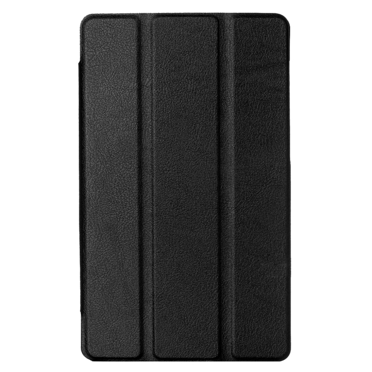 For LG G Pad III 8.0 / V525 Custer Texture Horizontal Flip Solid Color Leather Case with Three-folding Holder
