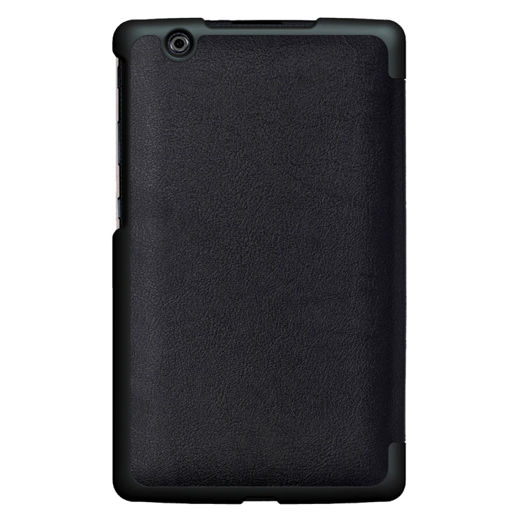 For LG G Pad III 8.0 / V525 Custer Texture Horizontal Flip Solid Color Leather Case with Three-folding Holder