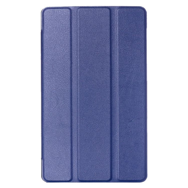 For LG G Pad III 8.0 / V525 Custer Texture Horizontal Flip Solid Color Leather Case with Three-folding Holder