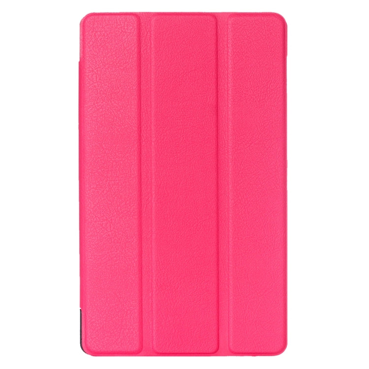 For LG G Pad III 8.0 / V525 Custer Texture Horizontal Flip Solid Color Leather Case with Three-folding Holder