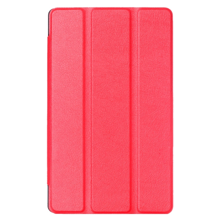 For LG G Pad III 8.0 / V525 Custer Texture Horizontal Flip Solid Color Leather Case with Three-folding Holder